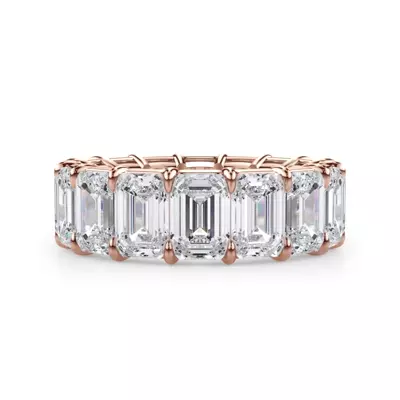 Emerald Cut Diamond Eternity Ring (11.0 ct. tw.)