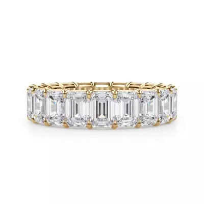 Emerald Cut Lab Diamond Eternity Ring (6.0 ct. tw.)