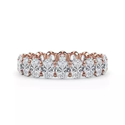 Oval Cut Lab Diamond Eternity Ring (3.0 ct. tw.)