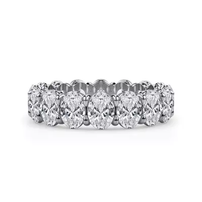 Oval Cut Lab Diamond Eternity Ring (6.0 ct. tw.)