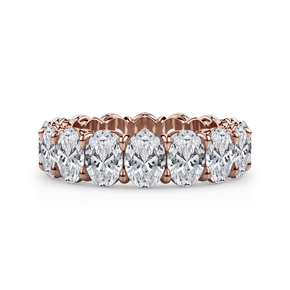 Oval Cut Lab Diamond Eternity Ring (7.0 ct. tw.)