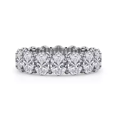 Oval Cut Lab Diamond Eternity Ring (7.0 ct. tw.)