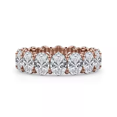 Oval Cut Diamond Eternity Ring (7.0 ct. tw.)