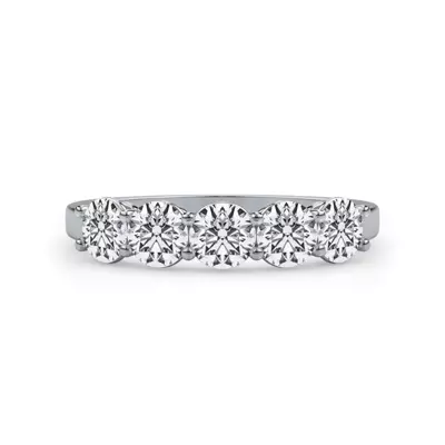 Classic Five-Stone Round Lab Diamond Band (1.00ct. tw.)