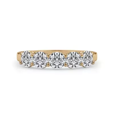 Classic Five-Stone Round Lab Diamond Band (1.00ct. tw.)
