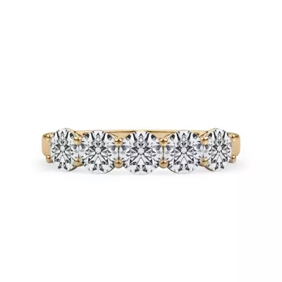 Classic Five-Stone Round Lab Diamond Band (1.25ct. tw.)