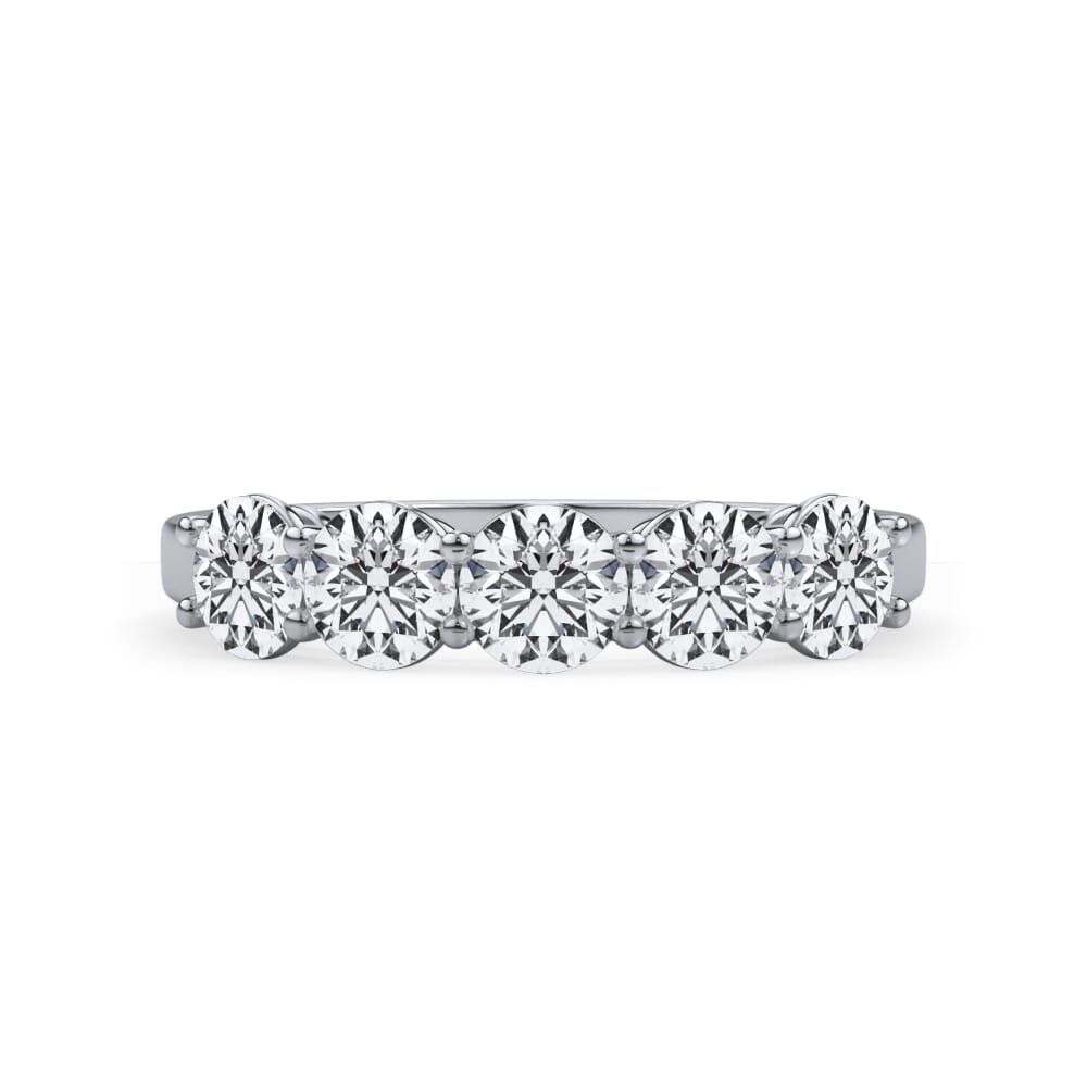 Classic Five-Stone Round Lab Diamond Band (1.25ct. tw.)