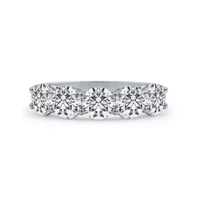 Classic Five-Stone Round Lab Diamond Band (1.50ct. tw.)