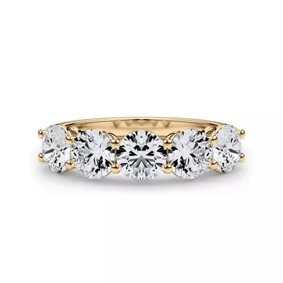 Classic Five-Stone Round Lab Diamond Band (2.00ct. tw.)