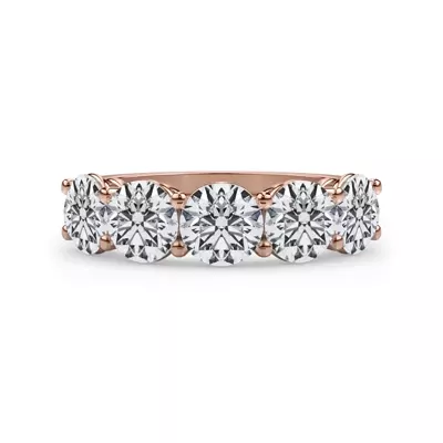 Classic Five-Stone Round Lab Diamond Band (3.00ct. tw.)