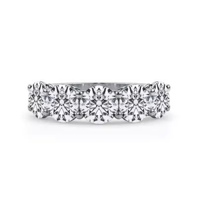 Classic Five-Stone Round Lab Diamond Band (3.50ct. tw.)