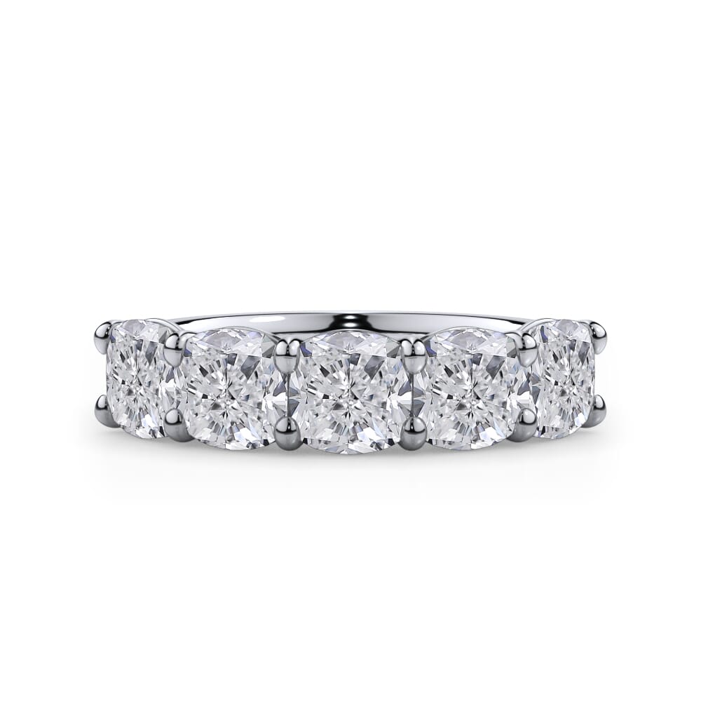 Cushion Cut Lab Diamond 5 Stone Ring (3.50 ct. tw.)