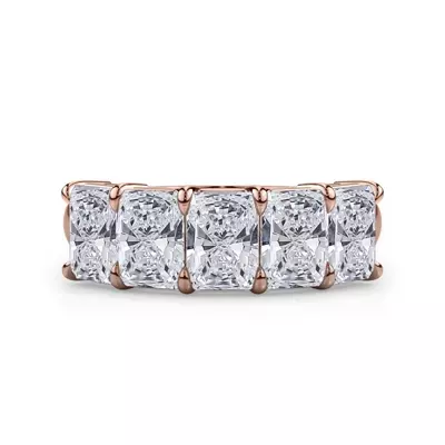 Radiant Cut Lab Diamond 5 Stone Ring (3.50 ct. tw.)