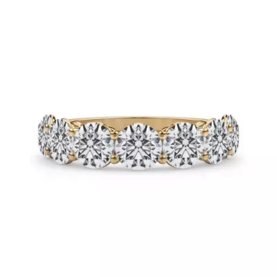 Classic Seven-Stone Round Lab Diamond Band (3.50ct. tw.)