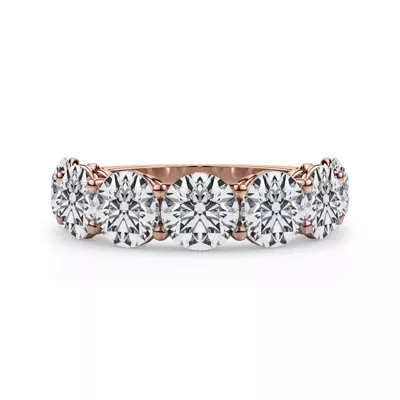 Classic Seven-Stone Round Lab Diamond Band (5.00ct. tw.)