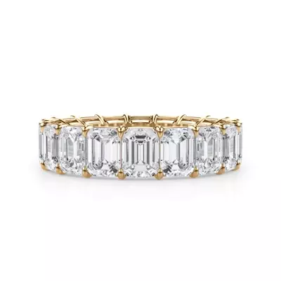 Emerald Cut Lab Diamond Eternity Ring (7.0 ct. tw.)