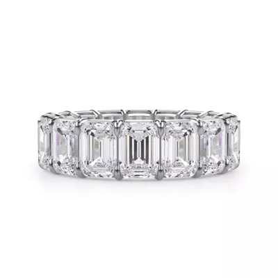 Emerald Cut Diamond Eternity Ring (8.0 ct. tw.)