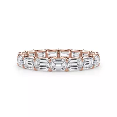 East-West Emerald-Cut Diamond U-Prong Eternity Ring (3.00ct. tw.)