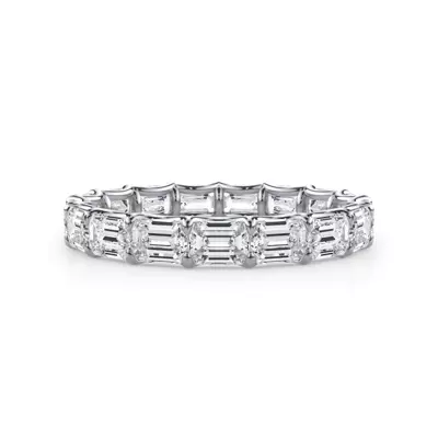 East-West Emerald-Cut Diamond U-Prong Eternity Ring (3.00ct. tw.)