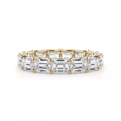East-West Emerald-Cut Diamond U-Prong Eternity Ring (3.50ct. tw.)