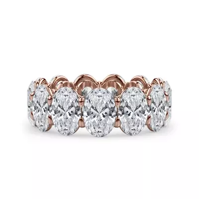 Oval Cut Diamond Eternity Ring (9.5 ct. tw.)