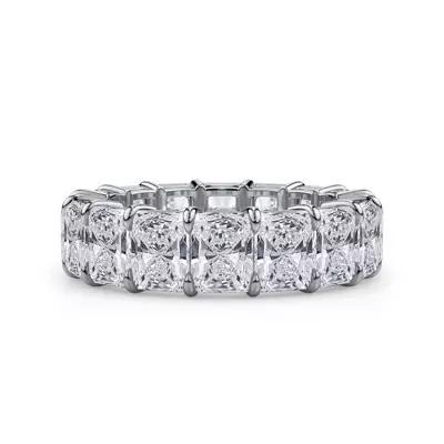 Radiant Cut Lab Diamond Eternity Ring (8.0 ct. tw.)