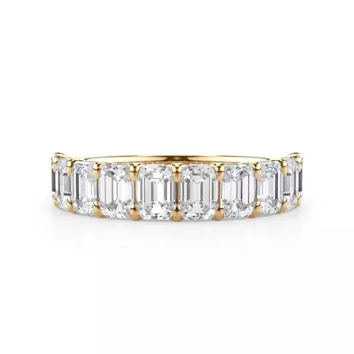 Emerald-Cut Lab Diamond Scalloped Band (2.40 ct. tw.)