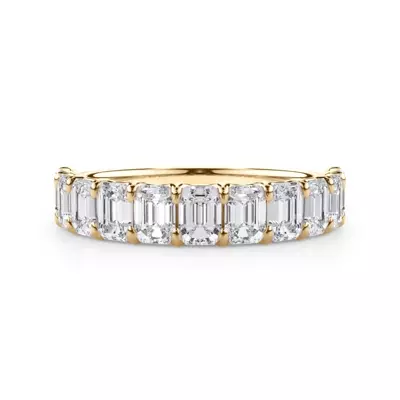 Emerald-Cut Diamond Scalloped Band (2.00 ct. tw.)