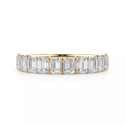 Emerald-Cut Lab Diamond Scalloped Band (1.50 ct. tw.)