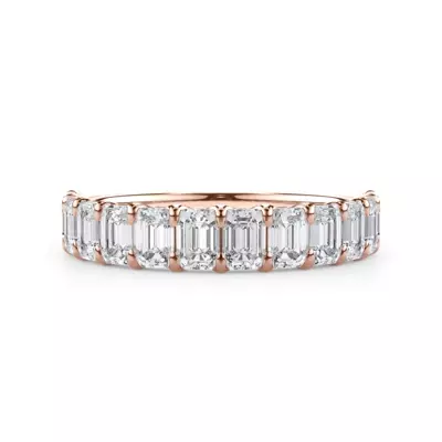 Emerald-Cut Lab Diamond Scalloped Band (1.80 ct. tw.)