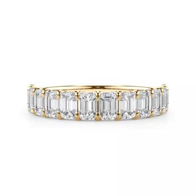 Emerald-Cut Lab Diamond Scalloped Band (1.80 ct. tw.)