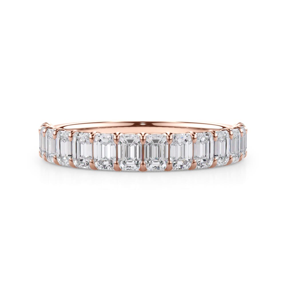 Emerald-Cut Lab Diamond Scalloped Band (1.40 ct. tw.)