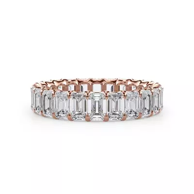 U-Prong Emerald-Cut Lab Diamond Eternity Band (3.00ct. tw.)