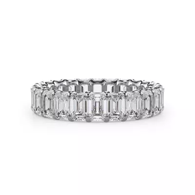 U-Prong Emerald-Cut Lab Diamond Eternity Band (3.00ct. tw.)
