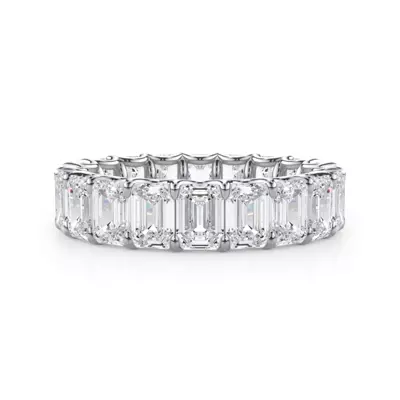 U-Prong Emerald-Cut Diamond Eternity Band (5.00ct. tw.)