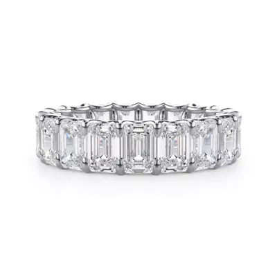 U-Prong Emerald-Cut Lab Diamond Eternity Band (6.00ct. tw.)