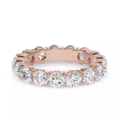 Sculpted Lab Diamond Eternity Ring (3.00ct. tw.)