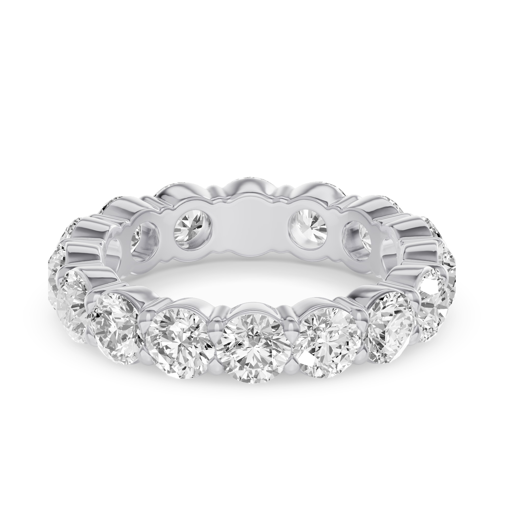 Sculpted Diamond Eternity Ring (4.00ct. tw.)