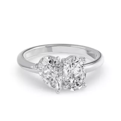 Toi Et Moi Oval & Pear Lab Diamond Ring (2.00 ct. tw.)