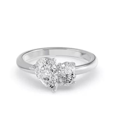 Toi Et Moi Oval & Pear Lab Diamond Ring (1.50 ct. tw.)