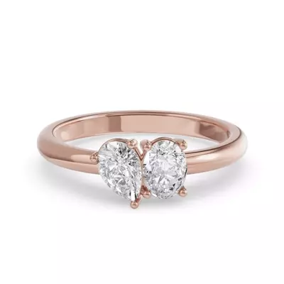 Toi Et Moi Oval & Pear Lab Diamond Ring (1.00 ct. tw.)