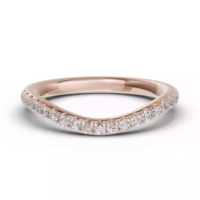 Classic Curved Pavé Lab Band