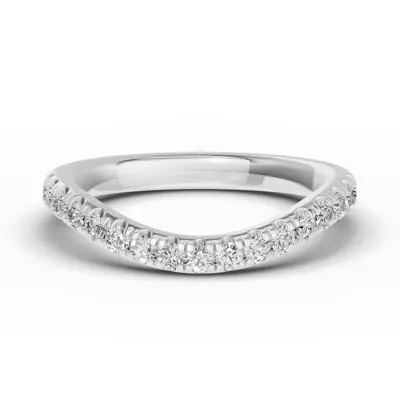 Classic Contoured Pavé Lab Band (0.44 ct. tw.)