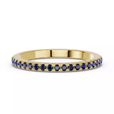 Chroma Blue Sapphire Band