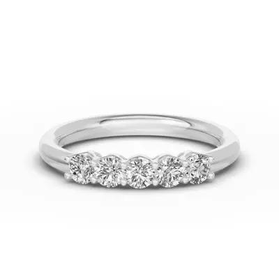 Unity Prong 5-Stone Lab Band (.50 ct. tw.)