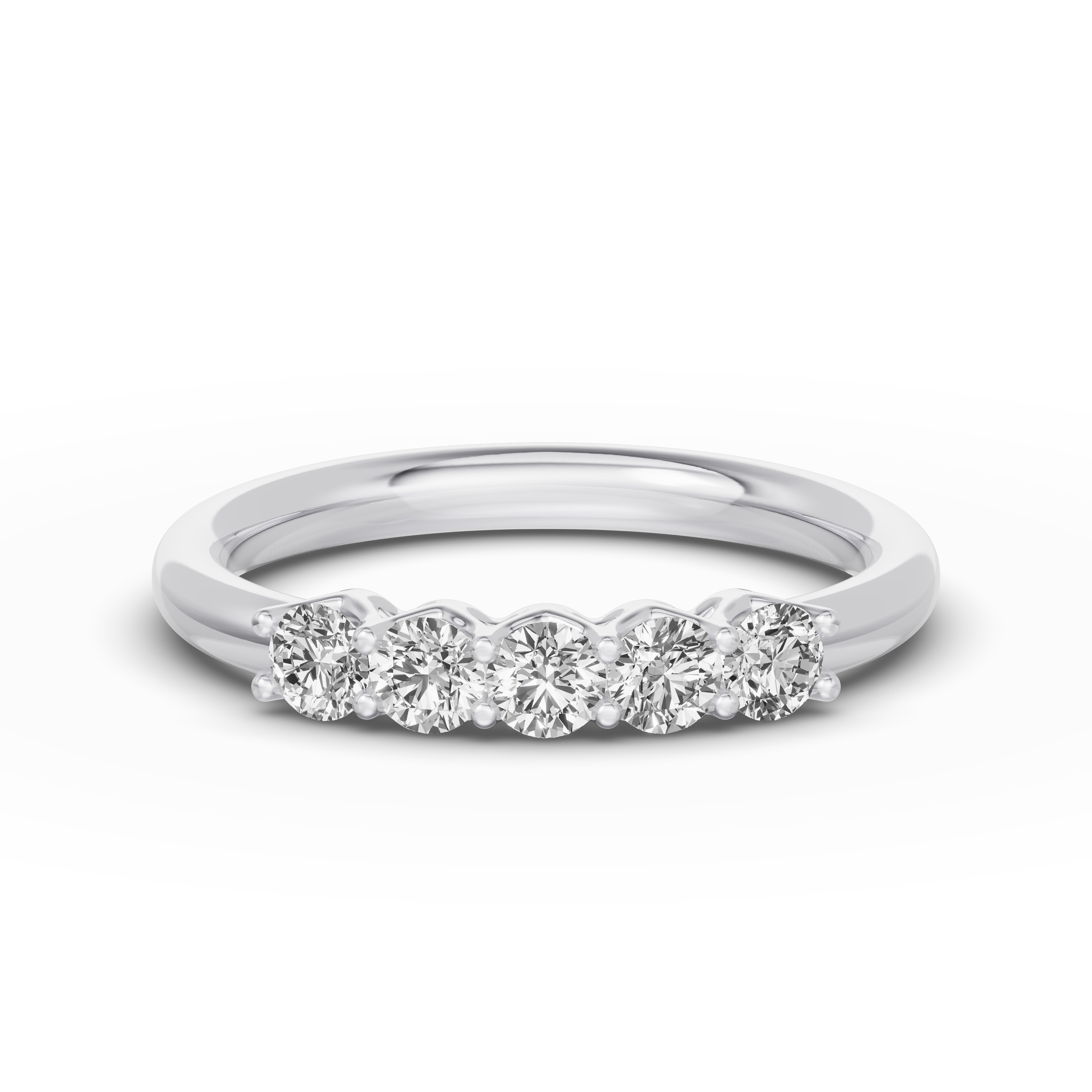 Unity Prong 5-Stone Lab Band (.50 ct. tw.)