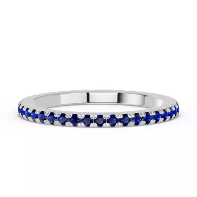 Chroma Sapphire Eternity Band