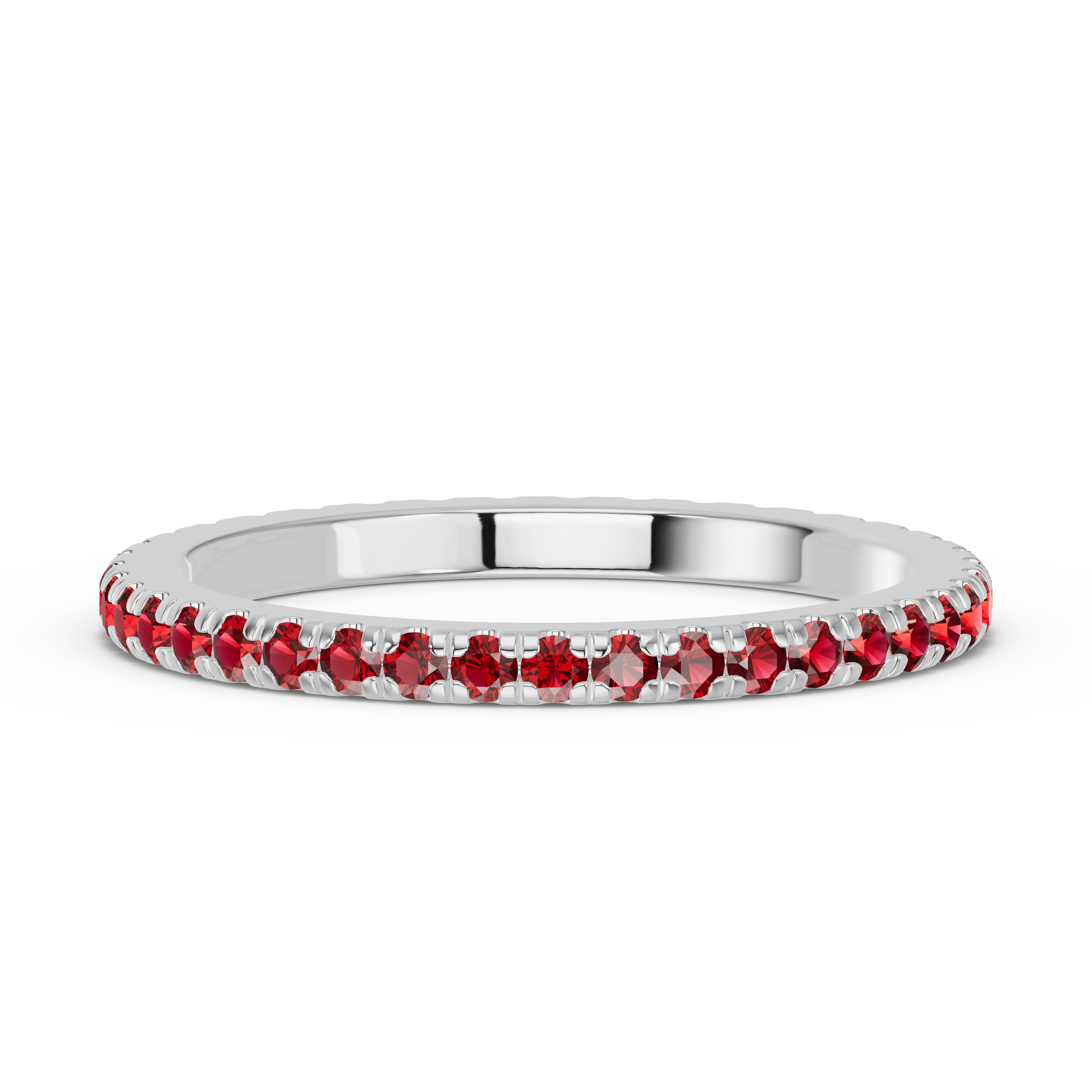 Chroma Garnet Eternity Band