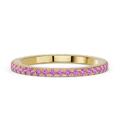 Chroma Pink Sapphire Eternity Band
