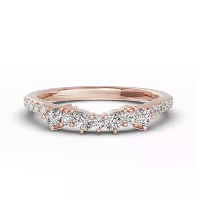 Papillon Pavé Diamond Band